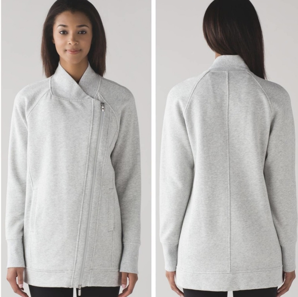 NWOT Lululemon Back To It Wrap Heathered Light Gray Size 4